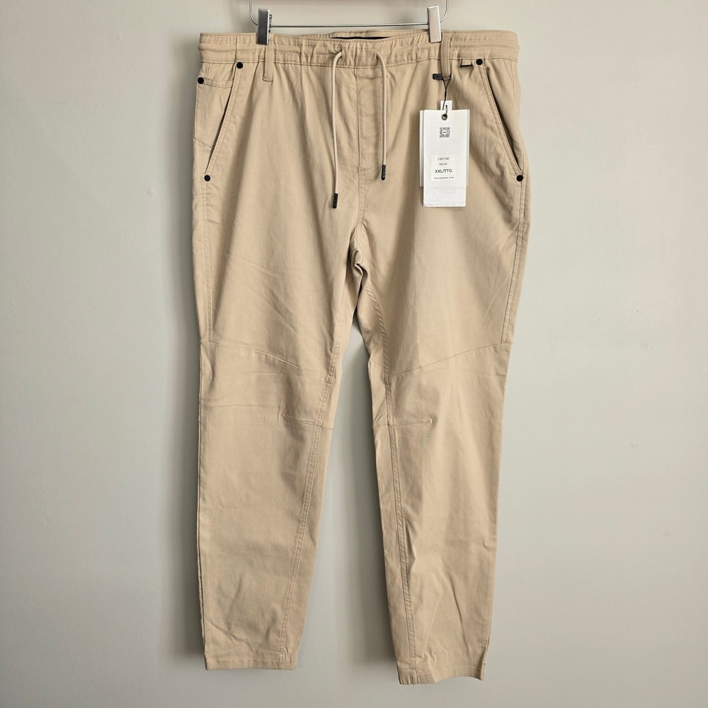 Projek Raw Pants Mens XXL Beige Drawstring Bungee FlexTechwear Minimalist